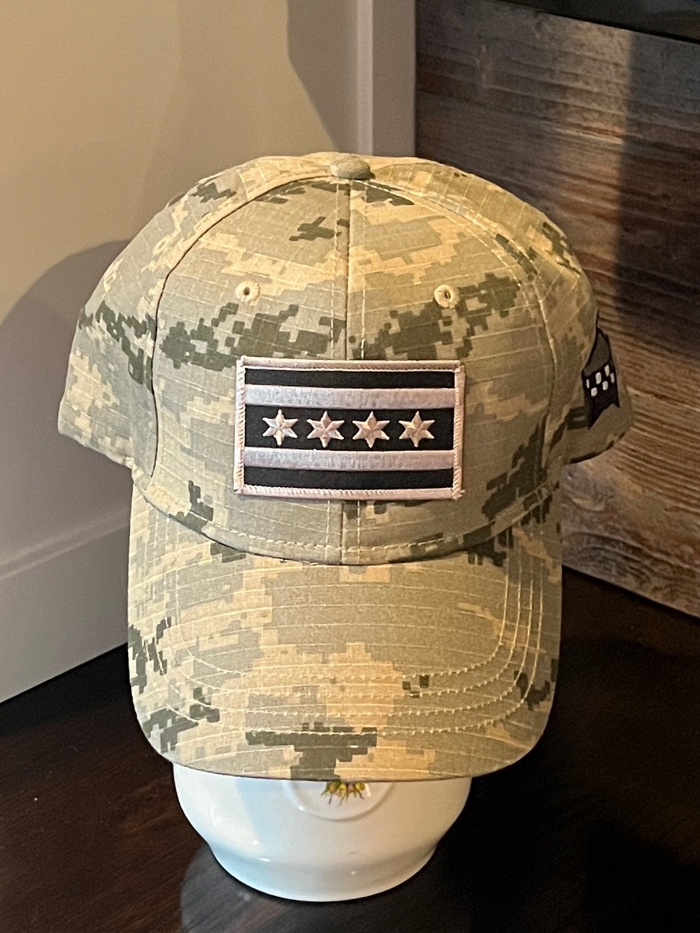 Chicago Flag Digi Camo Adjustable Hat - Picture 2 of 9